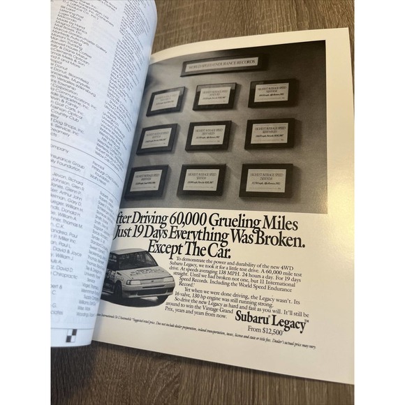 Pittsburgh Vintage Grand Prix Race Program 1989 Classic Autos Morgan Jaguar - Picture 7 of 16